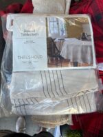 70" Cotton and Polyester Blend Open Plaid Round Tablecloth Black - Threshold™: Classic Summer Tablecloth, Machine Washable — Big Savings Out