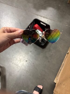 Heart Shaped Rainbow Lens Sunglasses — Big Savings Outlet Mesa AZ