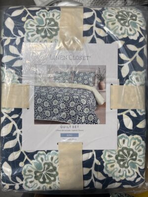 INDO COUNT GLOBAL INC GLENBROOKE KG 3PC QUILT Open Box — Big Savings Outlet Mesa AZ