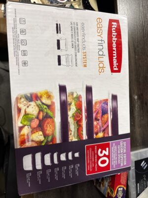 Rubbermaid 30pc Food Storage Set with Easy Find Lids Amethyst — Big Savings Outlet Mesa AZ