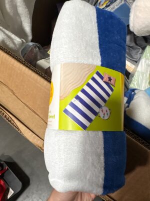 Sun Squad Quick Dry Travel Beach Towel - Blue Stripe - 28" x 58" — Big Savings Outlet Mesa AZ