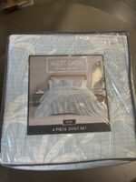 W C HOME FASHIONS LLC PALM TREE KG 4PC BLUE Open Box — Big Savings Outlet Mesa AZ