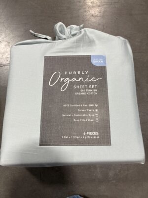 WELSPUN USA INC ORGANIC QUEEN SHEET 6PC Open Box — Big Savings Outlet Mesa AZ