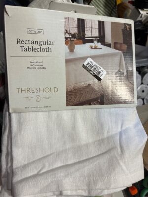 120"x60" Tablecloth White - Threshold™ — Big Savings Outlet Mesa AZ