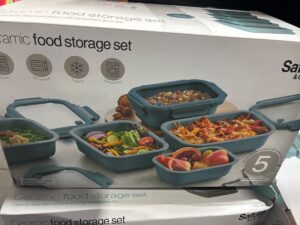 Safdie & Co. 5-Piece Ceramic Food Storage Set with Tempered Glass Lids — Big Savings Outlet Mesa AZ