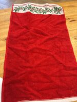 2pk Holly Border Christmas Hand Towels Red - Threshold™ — Big Savings Outlet Mesa AZ
