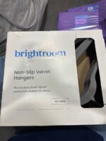 30ct Flocked Hangers - Gray - Brightroom™: Velvet Clothes Hangers for Skirts, Sweaters, Dresses, Suits — Big Savings Outlet Mesa AZ
