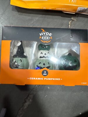 3pc Pumpkins Mini Mantle Ceramic Decorative Accent Set - Hyde and EEK! Boutique™ Damaged — Big Savings Outlet Mesa AZ