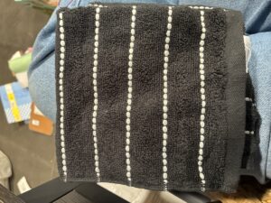 4pc Performance Plus Washcloths Black Striped - Threshold™: Heavyweight Terry, Fade-Resistant, 13"x13" Set — Big Savings Outlet Mesa AZ