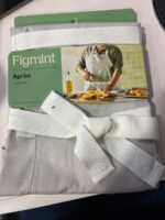 Adult Cooking Apron Light Gray - Figmint™: Solid Cotton, Pockets, Hanging & Towel Loop, OEKO-TEX Certified, 34"x27" — Big Savings Outlet Mes