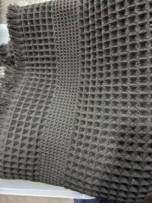 Black Waffle Knit Bath Mat — Big Savings Outlet Mesa AZ