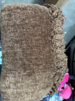 Brown Textured Fringe Throw Blanket — Big Savings Outlet Mesa AZ