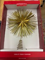 Christmas Metal Starburst with Tinsel Tree Topper - Wondershop™ — Big Savings Outlet Mesa AZ