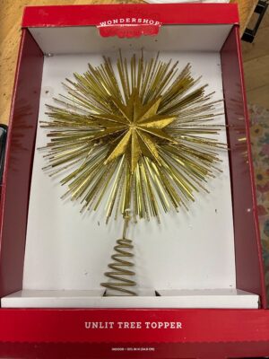 Christmas Metal Starburst with Tinsel Tree Topper - Wondershop™ — Big Savings Outlet Mesa AZ