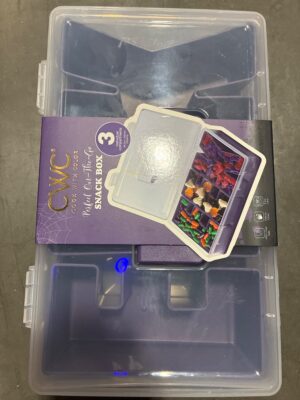 Cook With Color Perfect On-The-Go 3-Compartment Snack Box with Handle, Purple — Big Savings Outlet Mesa AZ