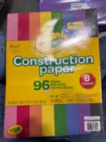 Crayola Construction Paper 8 Primary Colors Beginner Child 96 Pieces — Big Savings Outlet Mesa AZ