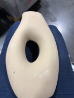 Creative Co-Op Modern Ceramic Donut Vase - Beige — Big Savings Outlet Mesa AZ