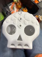 Día de Muertos Ceramic Craft Lit Sugar Skull - Mondo Llama™ — Big Savings Outlet Mesa AZ