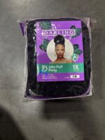 Darling Afro Puff Pony 1B: Synthetic Hair Extensions, 10 Inch Length, Includes Instructions — Big Savings Outlet Mesa AZ