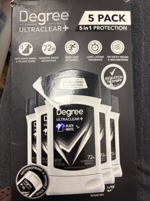 Degree Ultraclear+ Black + White Antiperspirant Deodorant, 5-Pack — Big Savings Outlet Mesa AZ