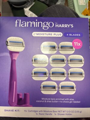 Flamingo by Harry's Women's Razor Shave Kit with 11 Cartridges, Handle, and Shower Holder — Big Savings Outlet Mesa AZ