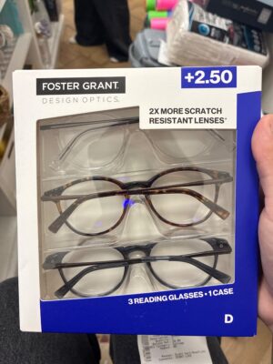 Foster Grant Design Optics +2.50 Reading Glasses 3-Pack with Case — Big Savings Outlet Mesa AZ