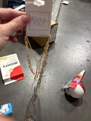 Full Tilt Gold Tone Layered Chain Necklace — Big Savings Outlet Mesa AZ
