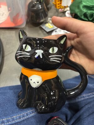 Halloween Black Cat Mug with Skull Collar - Hyde & EEK! Boutique — Big Savings Outlet Mesa AZ