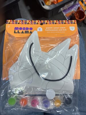 Halloween Craft Cat Canvas Painting Kit - Mondo Llama™ — Big Savings Outlet Mesa AZ