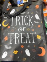 Halloween Trick or Treat Reusable Tote Bag with Ghosts and Bats — Big Savings Outlet Mesa AZ