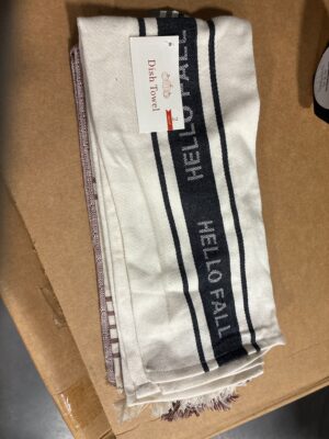 Harvest Collection Hello Fall Striped & Textured Dish Towel Set, 2-Pack — Big Savings Outlet Mesa AZ