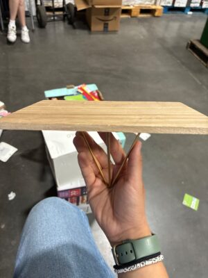 Hearth & Hand with Magnolia Small Wood & Metal Display Stand — Big Savings Outlet Mesa AZ