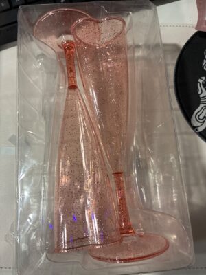 Horizon Group USA 2-Pack Pink Glitter Champagne Flutes — Big Savings Outlet Mesa AZ
