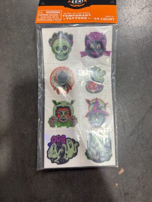 Hyde & Eek! Boutique Glow-in-the-Dark Halloween Temporary Tattoos - 48 Count — Big Savings Outlet Mesa AZ