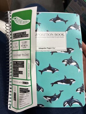 Jalapeño Paper Co. Orca Spiral Composition Book, College Ruled, 80 Sheets — Big Savings Outlet Mesa AZ
