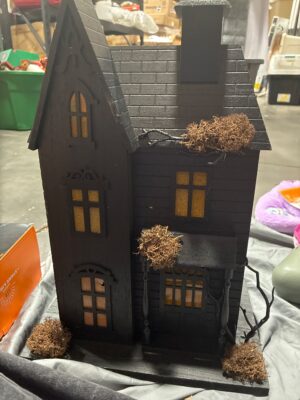 Light-Up Black Haunted House Halloween Decoration — Big Savings Outlet Mesa AZ