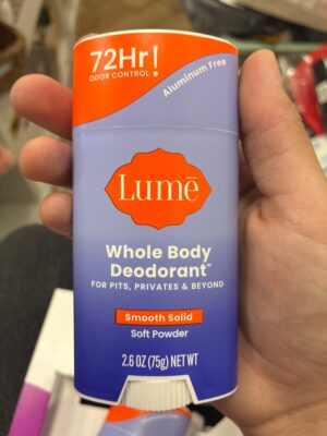 Lume Whole Body Deodorant Smooth Solid - Soft Powder - 2.6 oz — Big Savings Outlet Mesa AZ