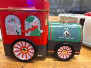 M&S Christmas Train Tin with Hot Chocolate Mix — Big Savings Outlet Mesa AZ