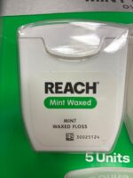REACH Mint Waxed Dental Floss, 5-Count Pack — Big Savings Outlet Mesa AZ