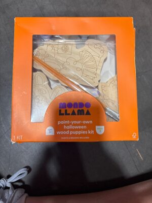 Mondo Llama Paint-Your-Own Halloween Wood Puppies Kit — Big Savings Outlet Mesa AZ