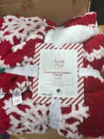 North Pole Trading Co. Faux Mink to Sherpa Snowflake Throw Blanket 50x60in — Big Savings Outlet Mesa AZ
