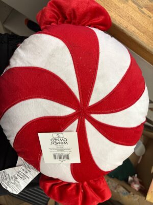 Peppermint Swirl Candy Decorative Pillow — Big Savings Outlet Mesa AZ
