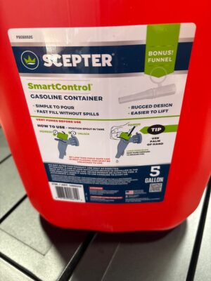 SCEPTER MANUFACTURING LLC SCEPTER 5 GAL GAS CAN Open Box — Big Savings Outlet Mesa AZ