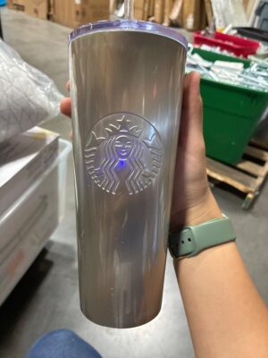 Starbucks 24oz Pearl Iridescent Cold Cup Tumbler with Straw — Big Savings Outlet Mesa AZ