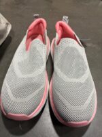 STO Women's Slip-On Knit Walking Shoes - Grey/Pink Size 7 — Big Savings Outlet Mesa AZ