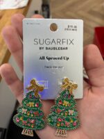 SUGARFIX by BAUBLEBAR All Spruced Up Christmas Tree Drop Earrings — Big Savings Outlet Mesa AZ
