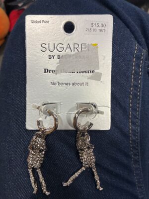 Sugarfix by BaubleBar Drop Dead Hottie Skeleton Dangle Earrings — Big Savings Outlet Mesa AZ