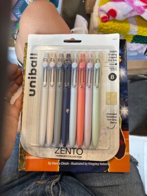 uniball Zento Retractable Liquid Gel Pens 0.7mm Medium Point Black Ink Harmony Barrel Colors 8 Count — Big Savings Outlet Mesa AZ