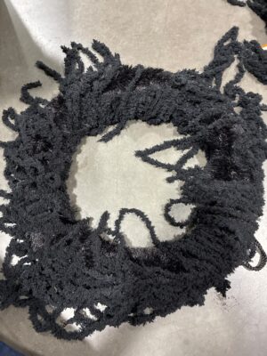 Way To Celebrate Halloween Black Shaggy Wreath, 18in — Big Savings Outlet Mesa AZ
