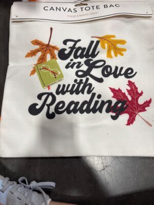 What a Novel Idea! Fall in Love with Reading Canvas Tote Bag — Big Savings Outlet Mesa AZ